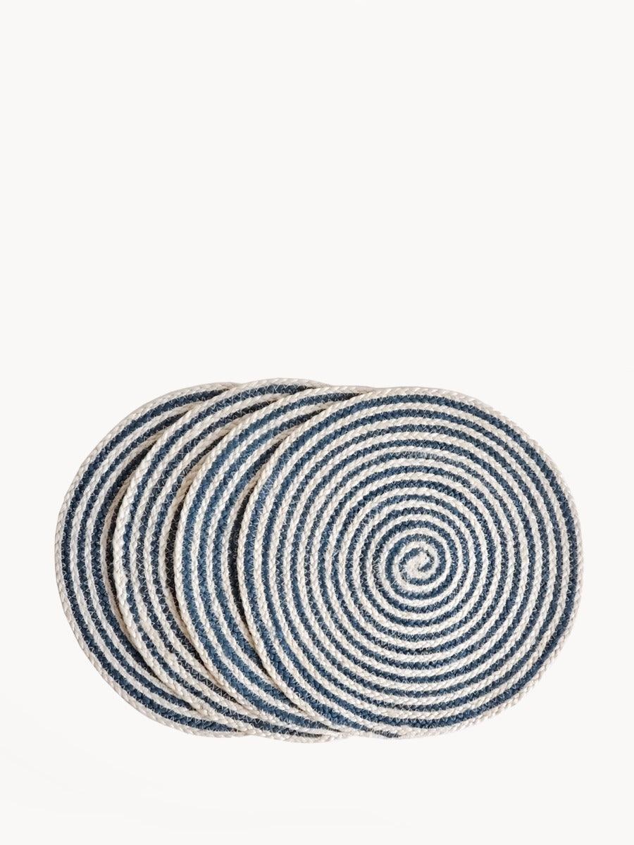 Kata Spiral Placemat - Blue (Set of 4) - PRHOMZ