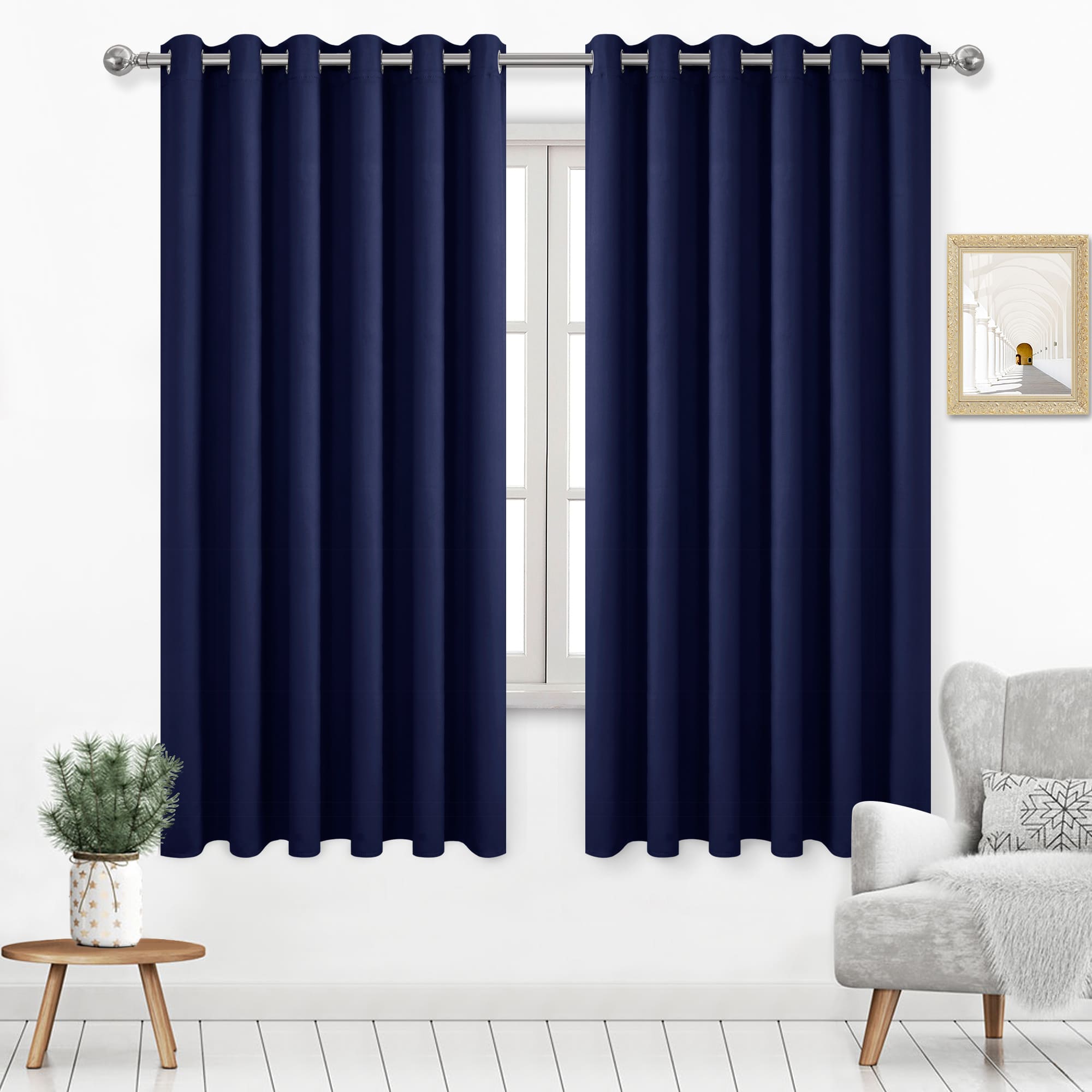 DWCN Grommet Blackout Curtains, Set of 2 Panels-12