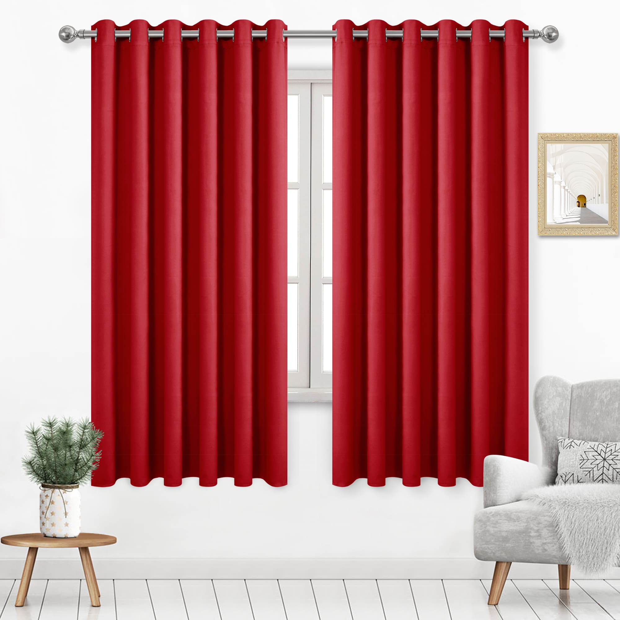 DWCN Grommet Blackout Curtains, Set of 2 Panels-10