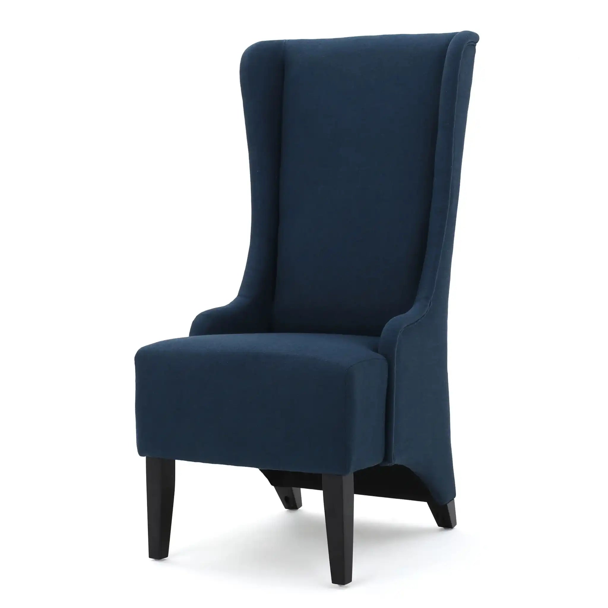 Alight Upholstered Dining Chair With High Back And Birch Wood Legs (Set of 2)