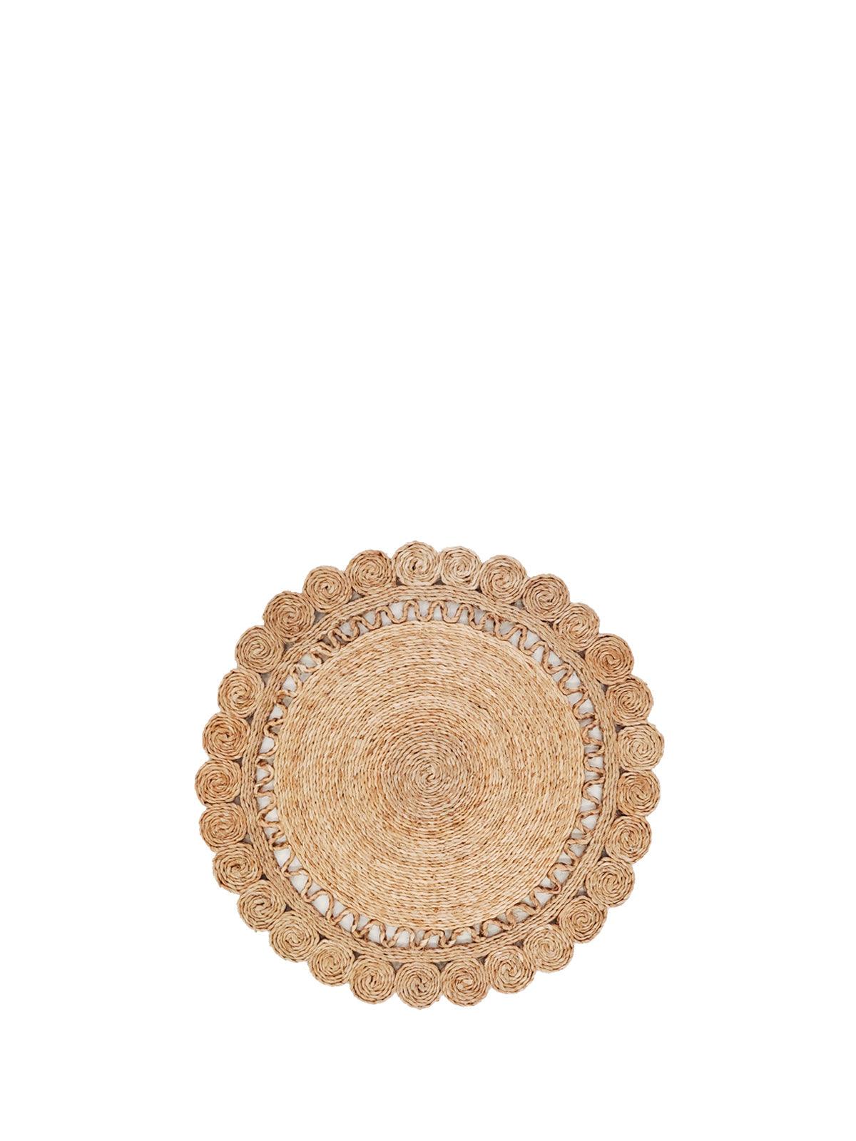 Jute Flower Placemat (Set of 2) - PRHOMZ