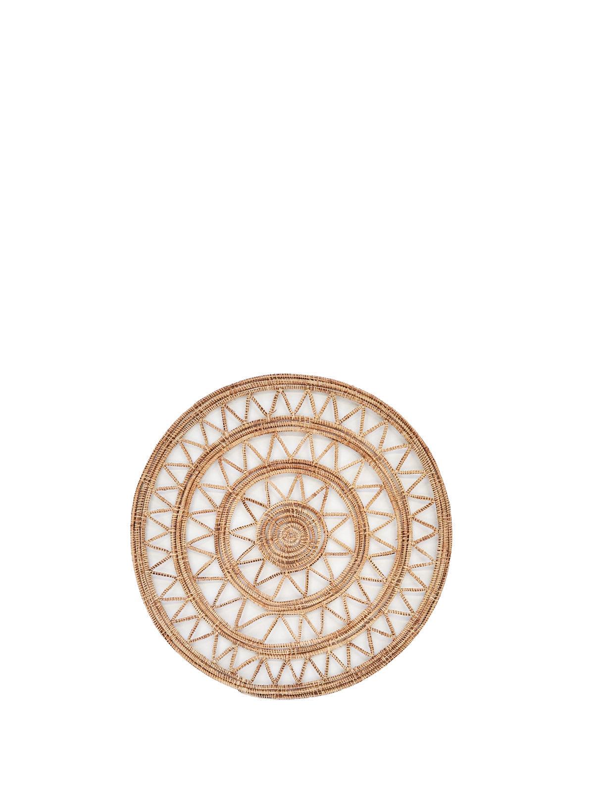 Roda Woven Palm Fiber Placemat - Natural (Set of 2) - PRHOMZ