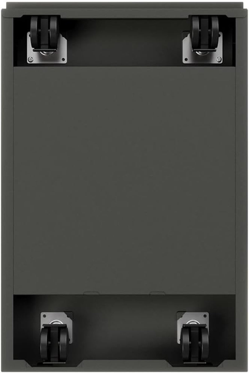 Two Drawer 27.75in Charcoal Metal Filing Cabinet Lockable