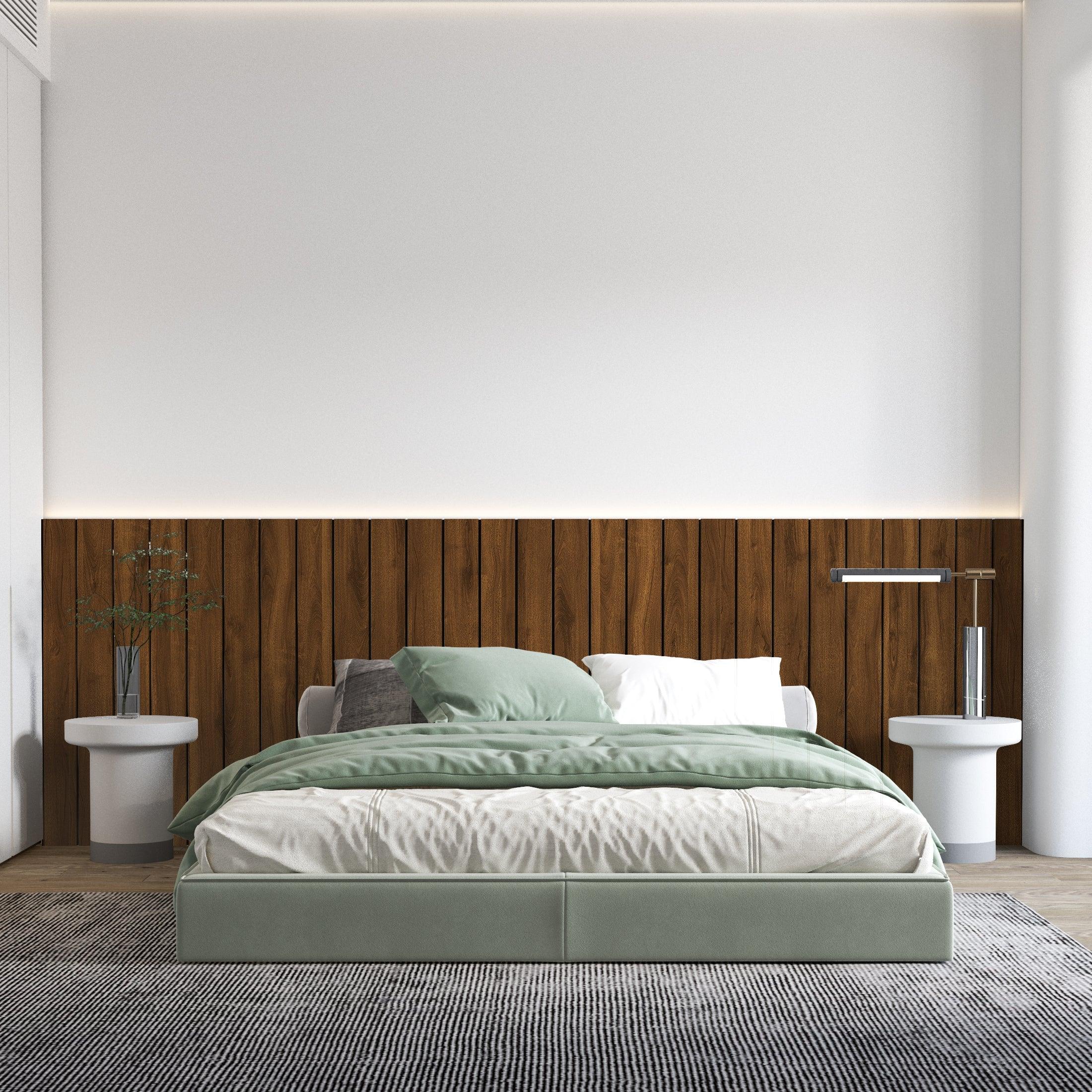 Dark Wood Headboard Bars - PRHOMZ