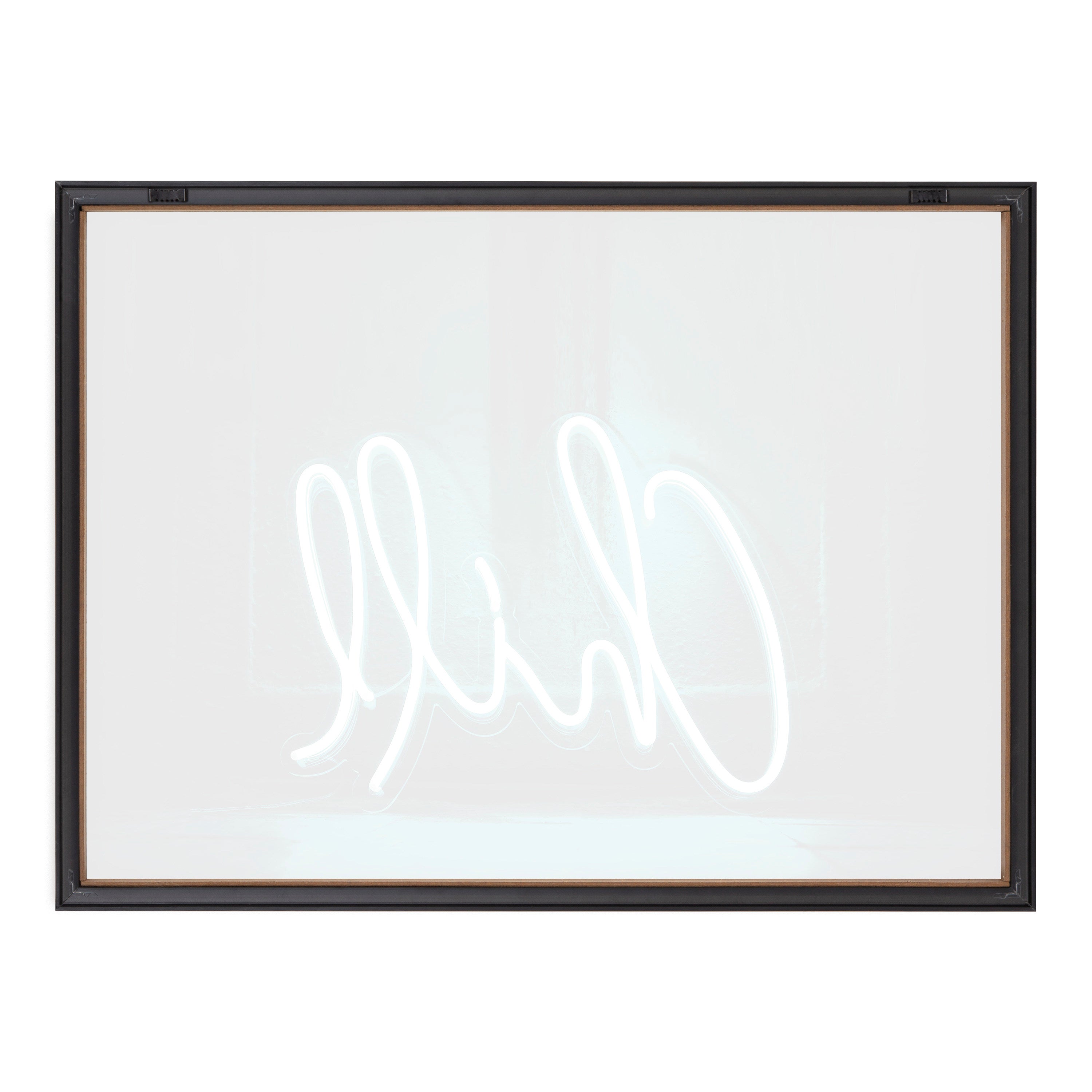 Blake Chill Neon Sign Framed Printed Glass by The Creative Bunch Studio