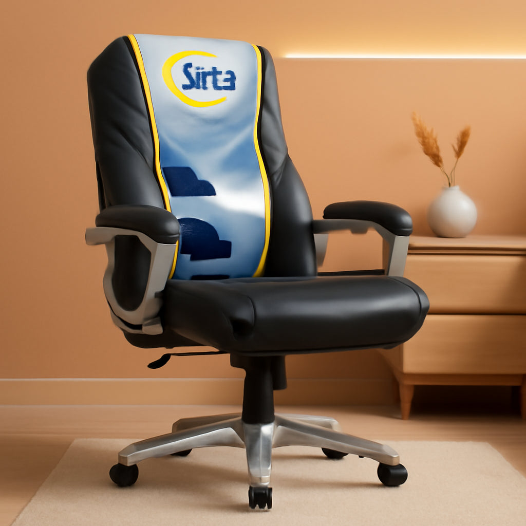 Black Executive Office Chair With Air Lumbar Technology