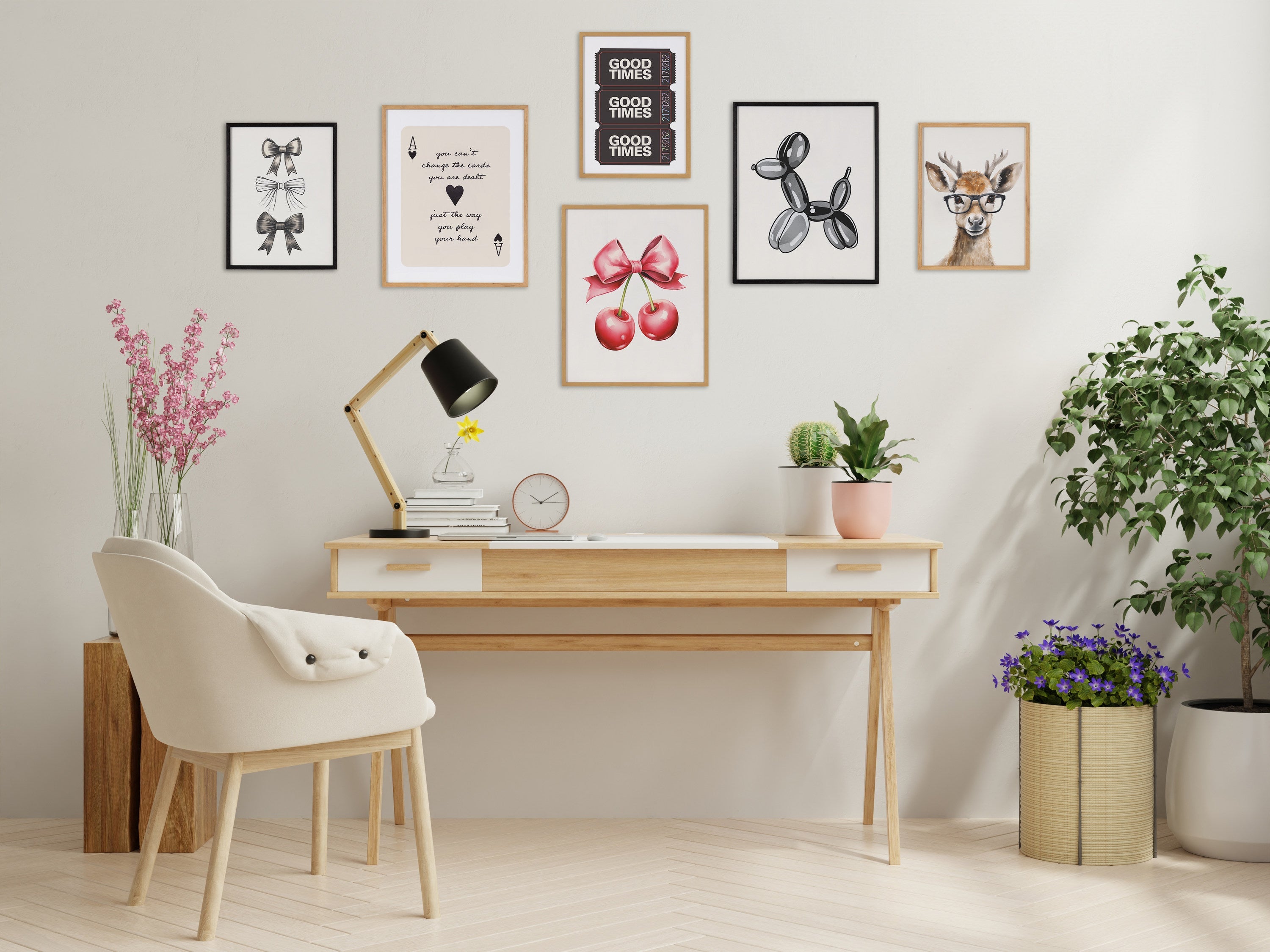 Gallery Black Bubble Balloon Dog Animal Print by The Creative Bunch Studio