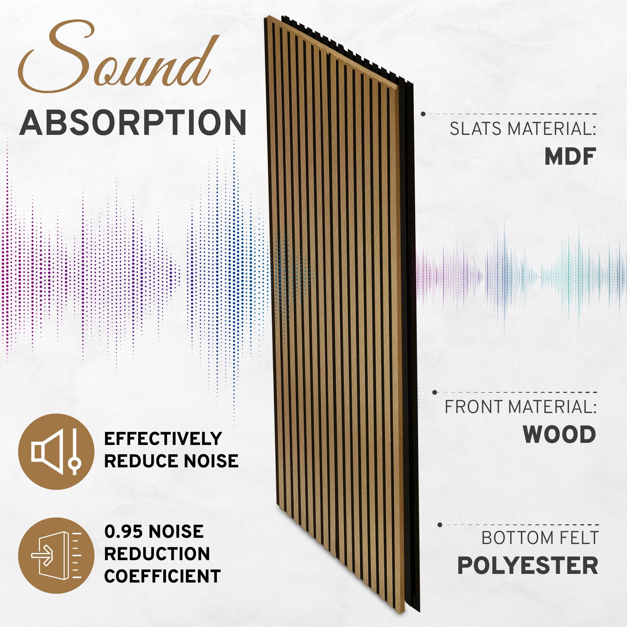 2-Pack Acoustic Wall Panels – Oiled Oak