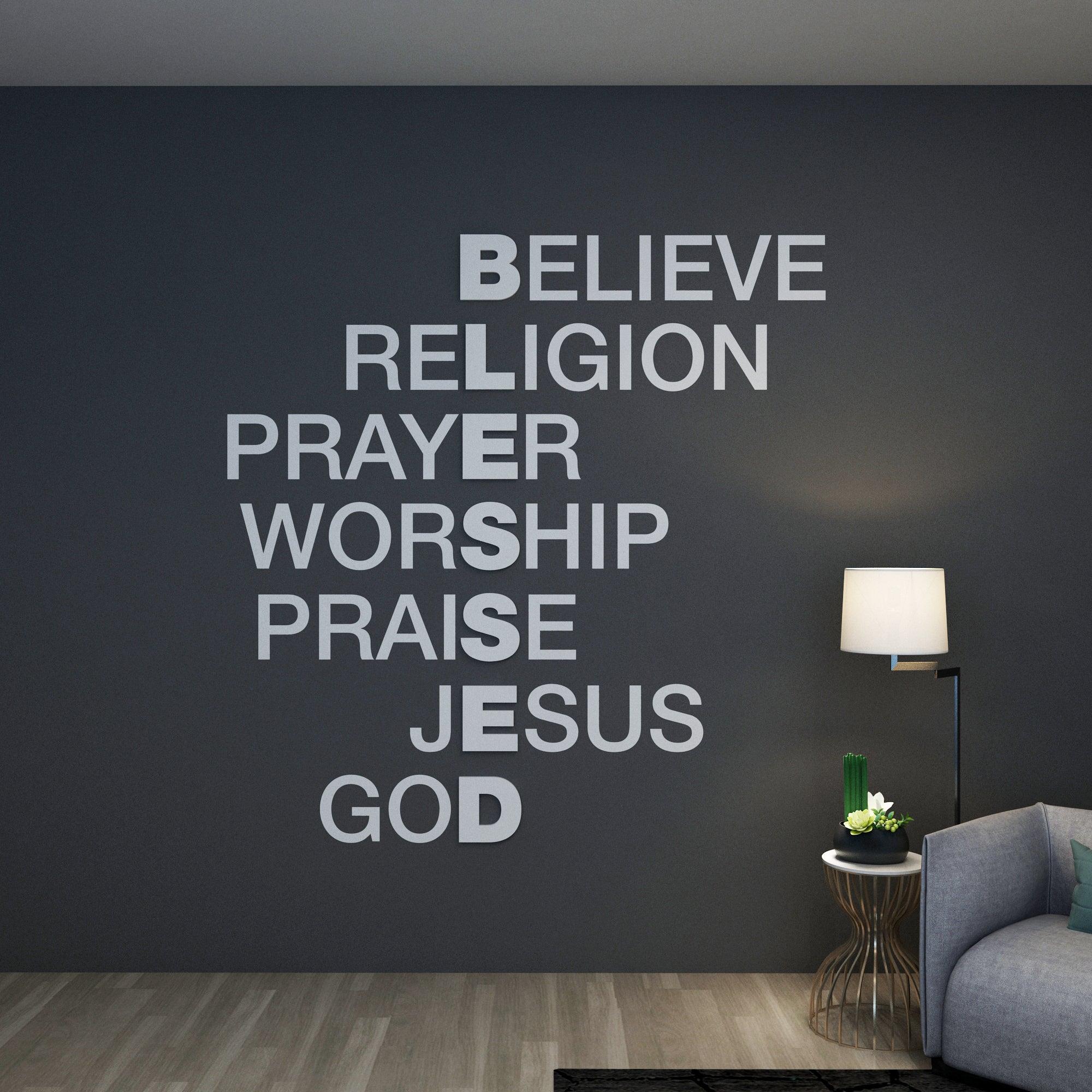 Blessed Crosswords Wall Art - PRHOMZ