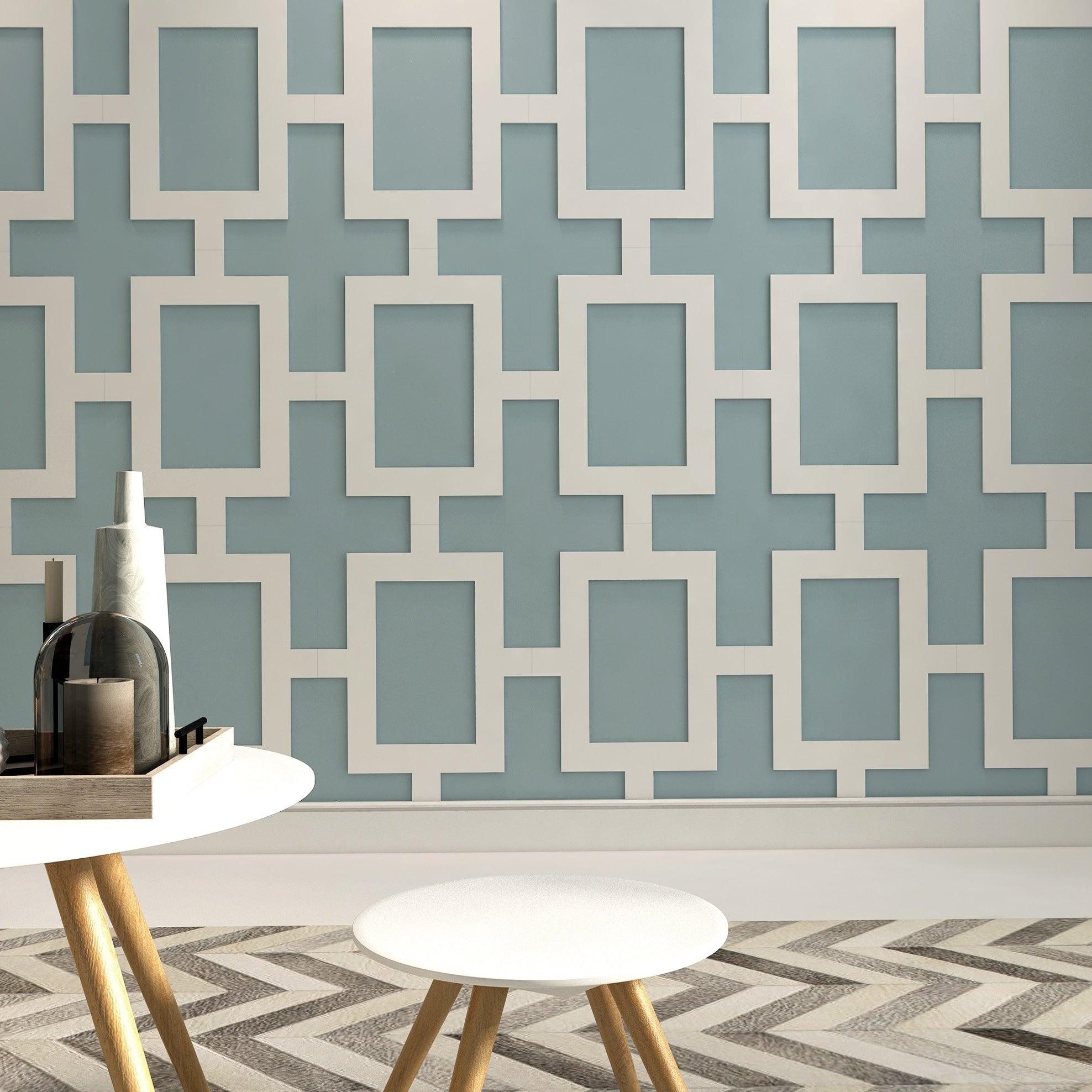 Rectangular Mid Century 3D Wall Panels - PRHOMZ