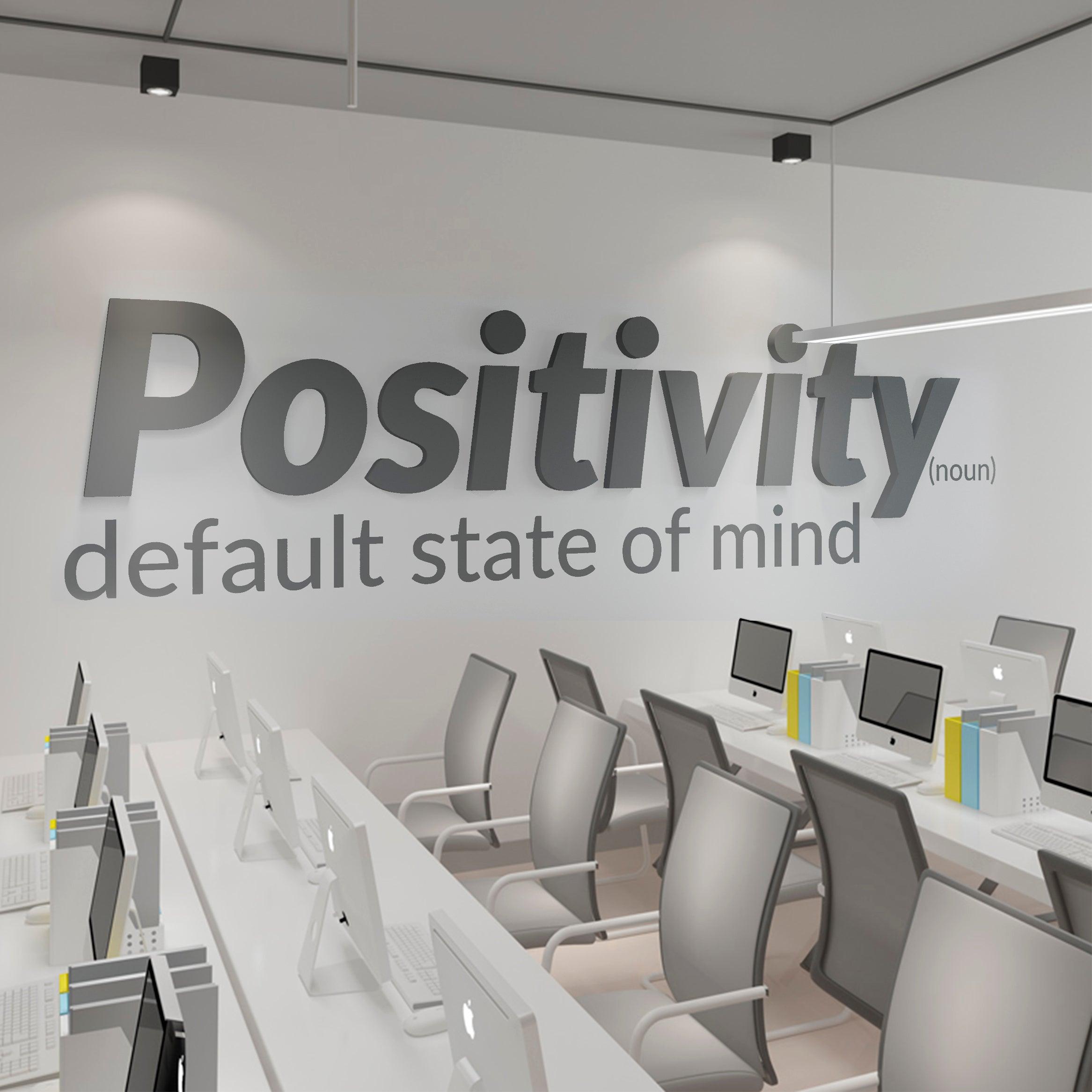 Positivity Definition 3D Office Wall Decor - PRHOMZ