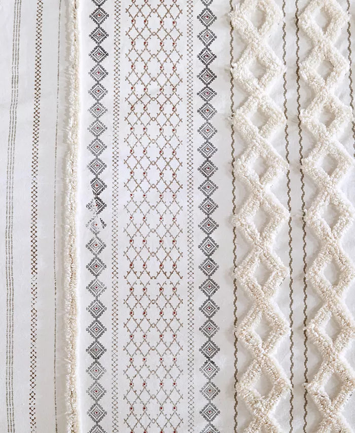 INK+IVY Imani Cotton Printed Comforter Set with Chenille