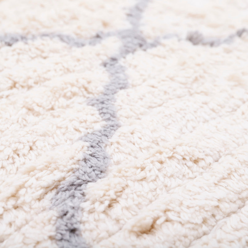 CÔME NATURAL GREY round children's rug