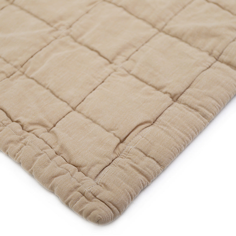 ANNA CARAMEL LAVE reversible baby blanket