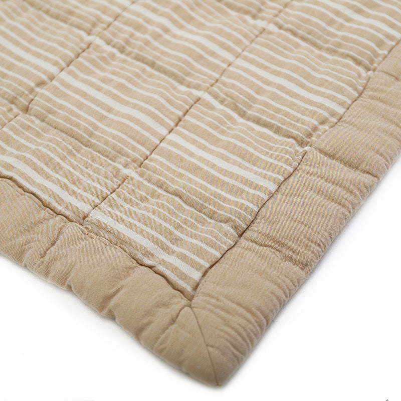 ANNA CARAMEL LAVE M reversible baby blanket