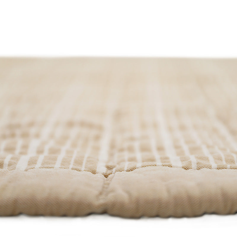 ANNA CARAMEL LAVE reversible baby blanket