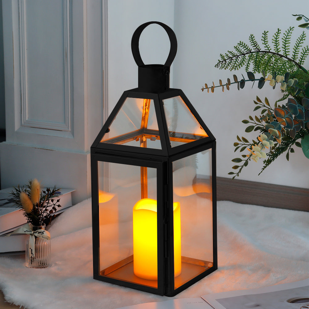 16"High Stainless Steel Candle Lanterns-0