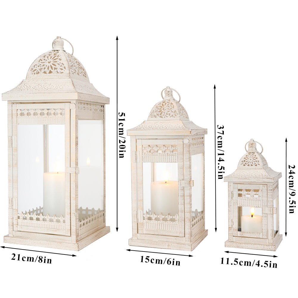 20"&14.5"&9.5" High Vintage Style Hanging Lantern-2