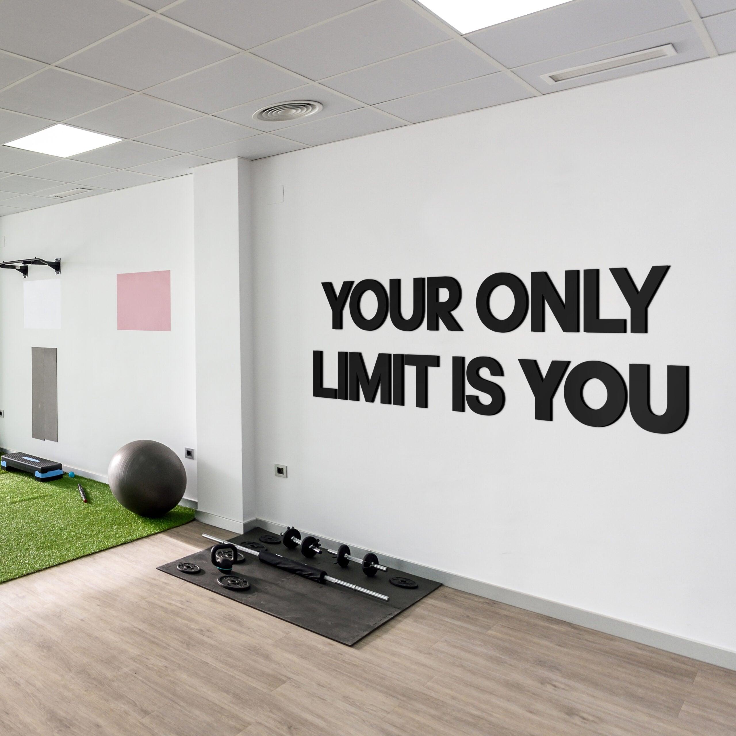 Your only limit is you 3D Gym Decor - PRHOMZ