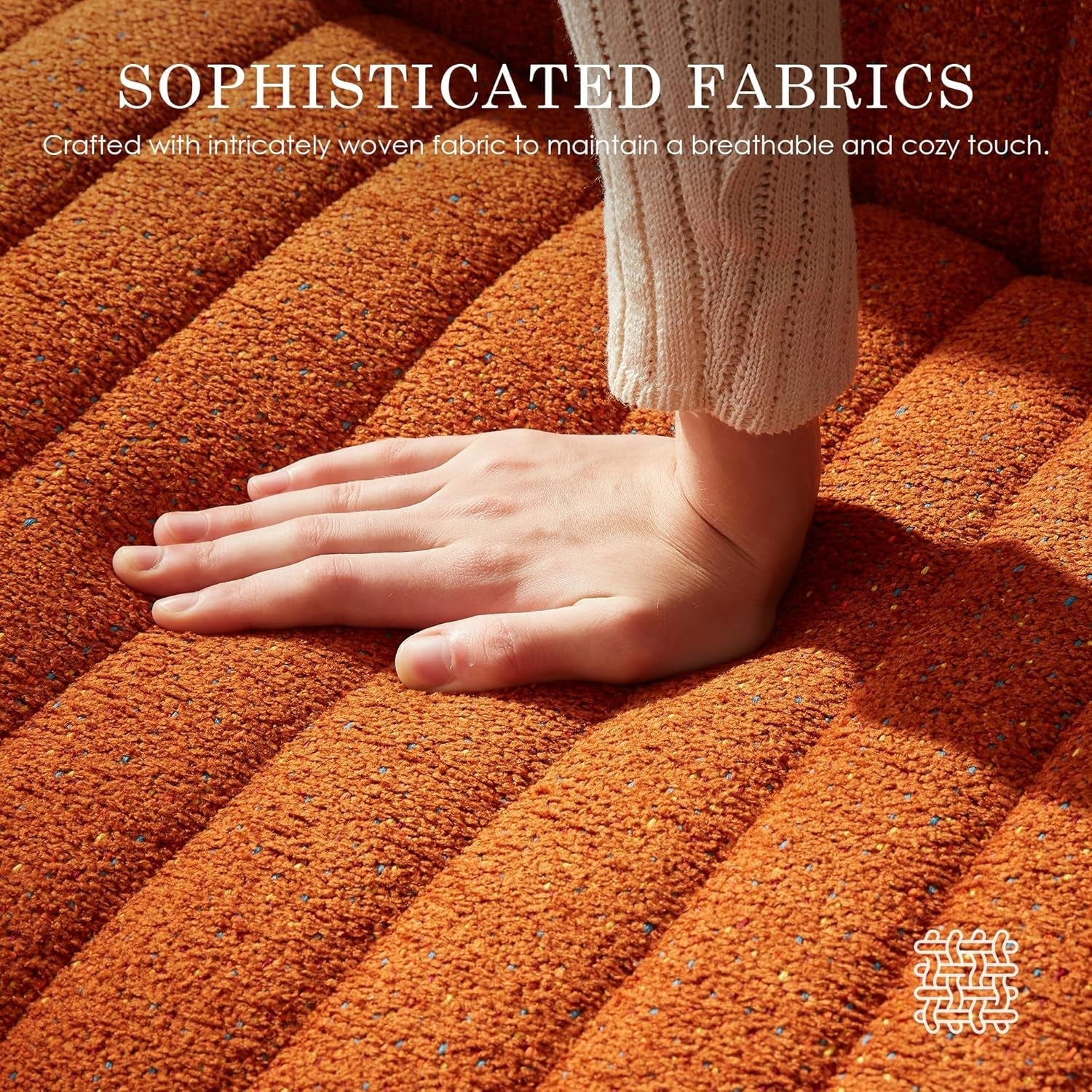 Orange Pocket Spring Office Chair For Computer Desk