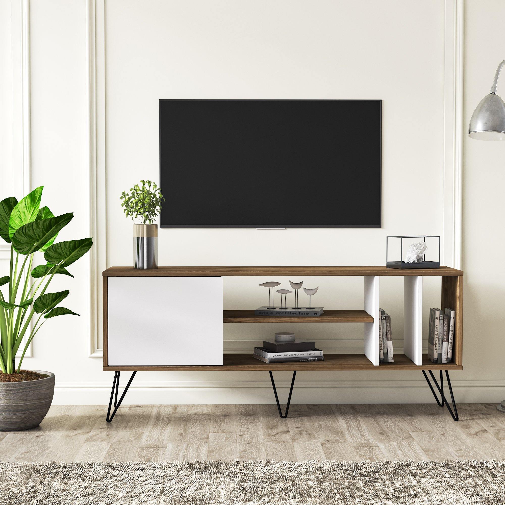 Mistico 55" TV Stand - Mid-Century Modern Media Console for TVs up to 63"