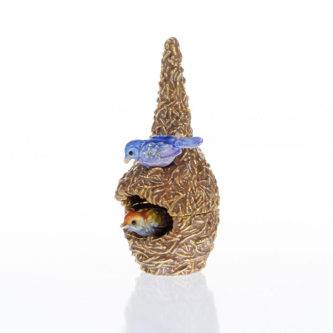 Two love Birds in a nest Trinket Box - PRHOMZ