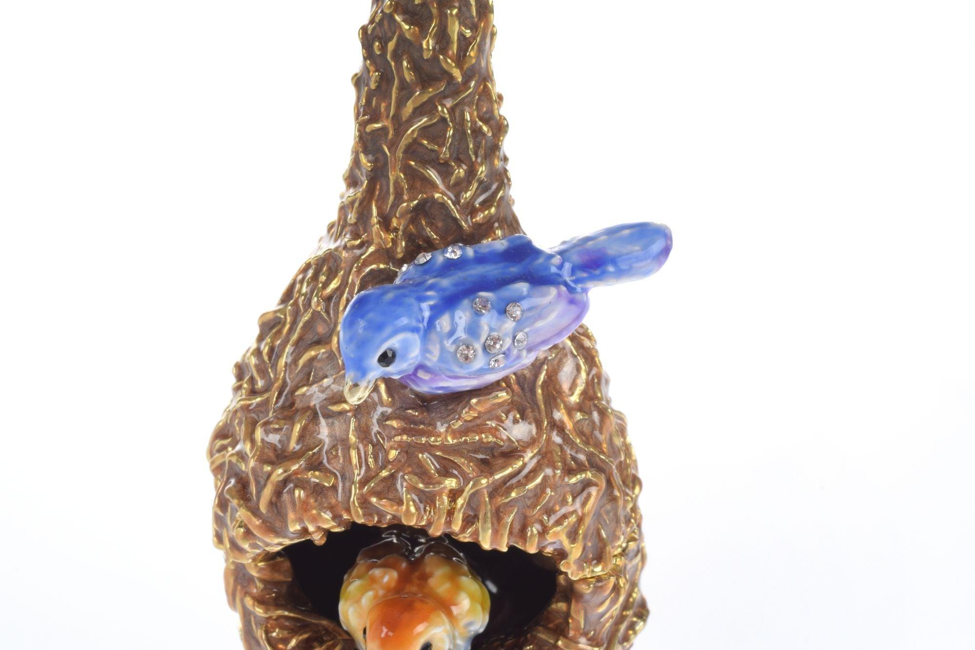 Two love Birds in a nest Trinket Box - PRHOMZ