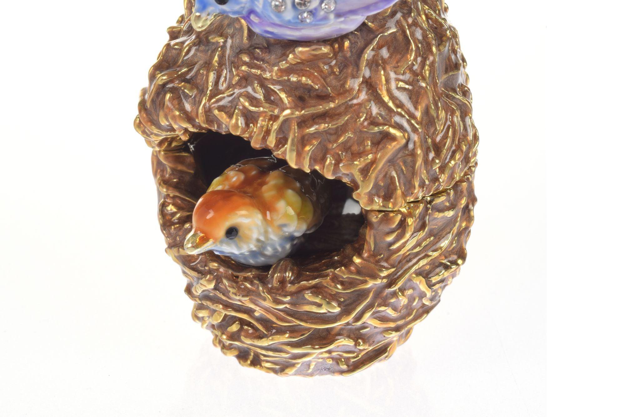 Two love Birds in a nest Trinket Box - PRHOMZ