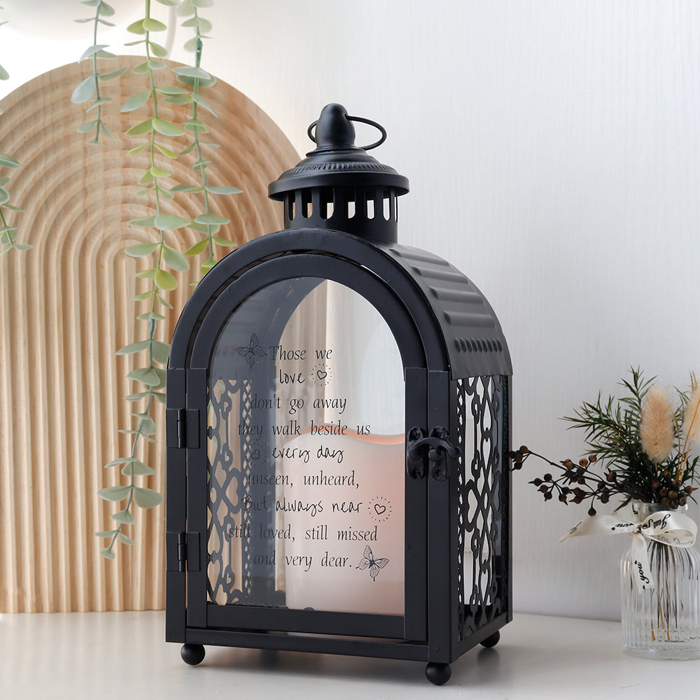 11''High Remembrance Lantern with Memorial Poem Bereavement Sympathy Gift Memorial Lantern-2