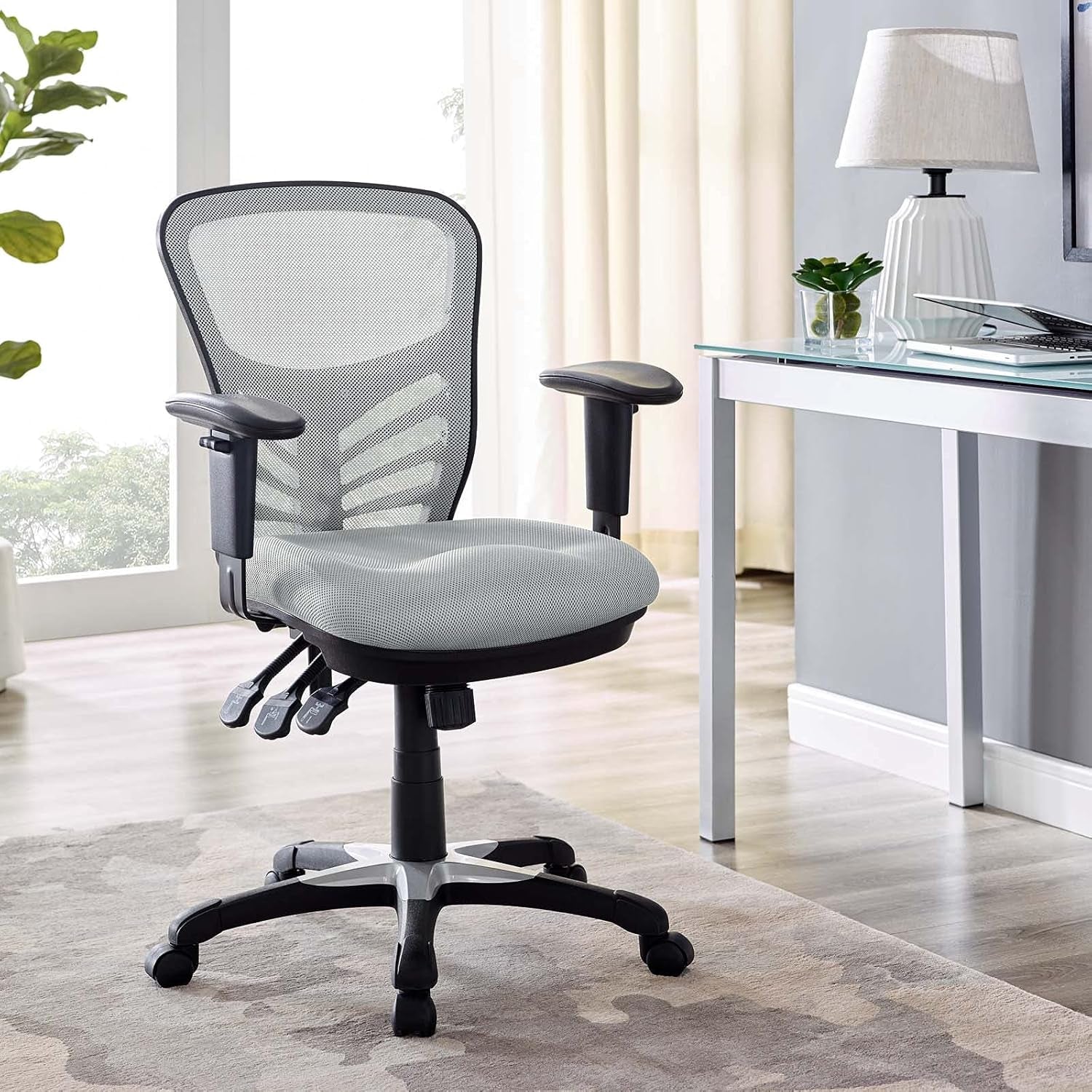 Ergonomic Gray Mesh Office Chair For All Day Comfort