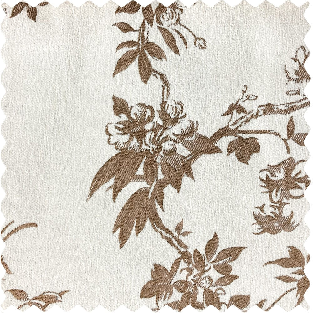 Ophelia Green Subtle Floral Leaf Curtains
