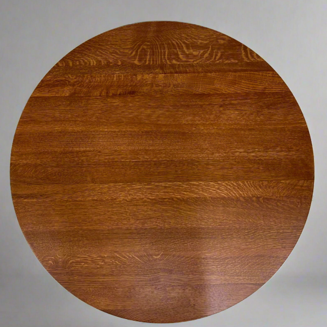 Mission Quarter Sawn Oak Round Dining Table Set - 40"
