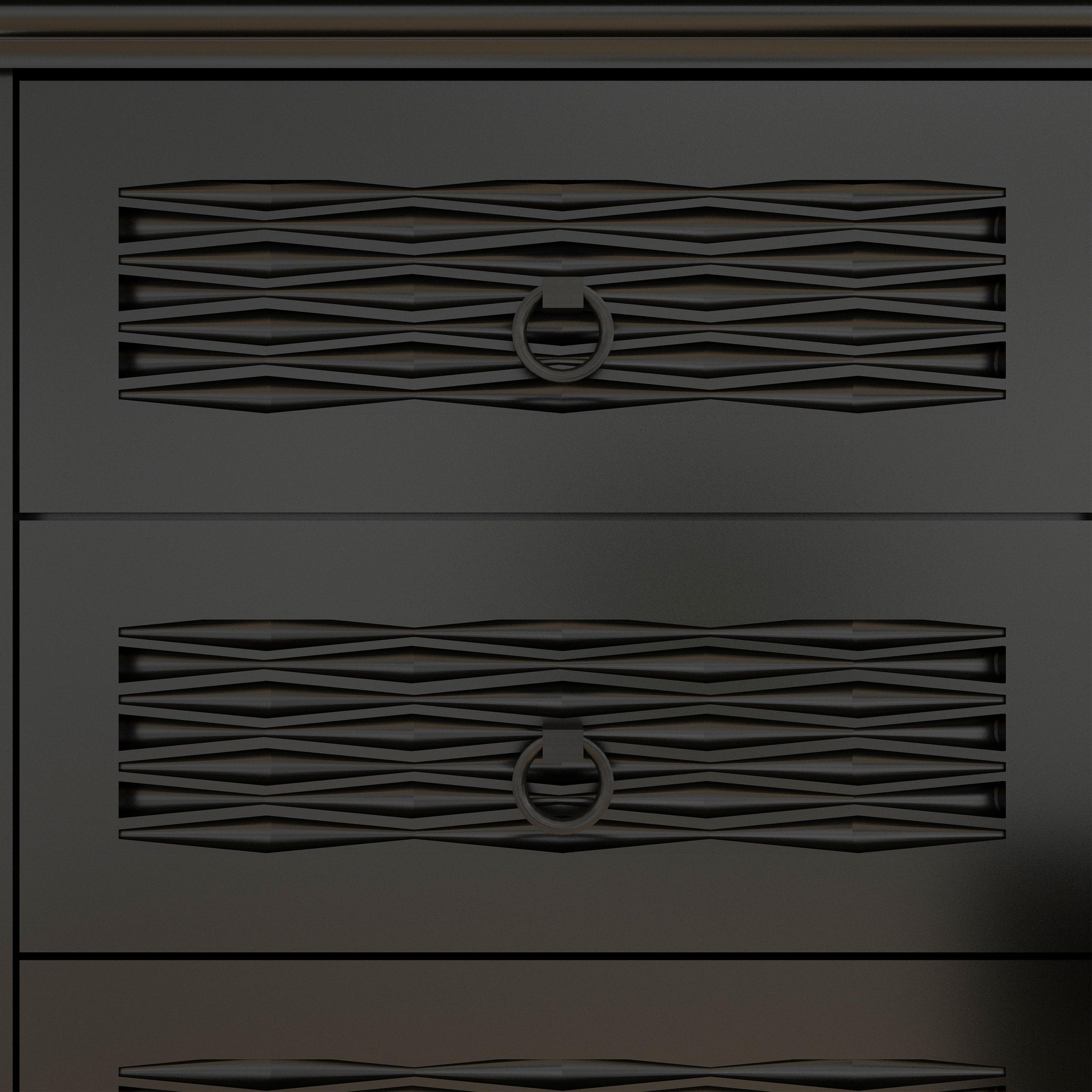 47" Wide Farmhouse Wood Drawer Dresser with 6 Drawers | Tall Chest of Drawers for Bedroom, Living Room & Entryway - PRHOMZ