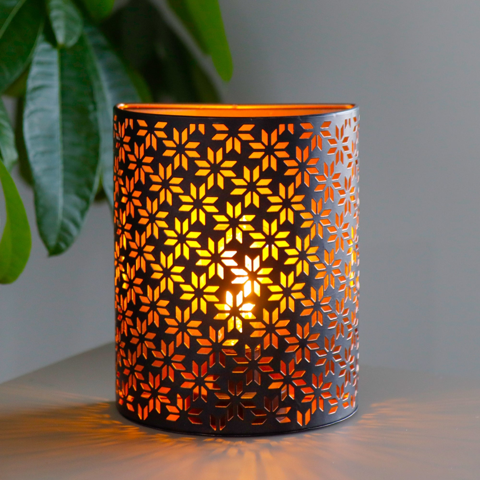 8''H Set of 2 Wall Sconce Lighting Metal Rustic Wall Mount Lamp (Snowflake)-5