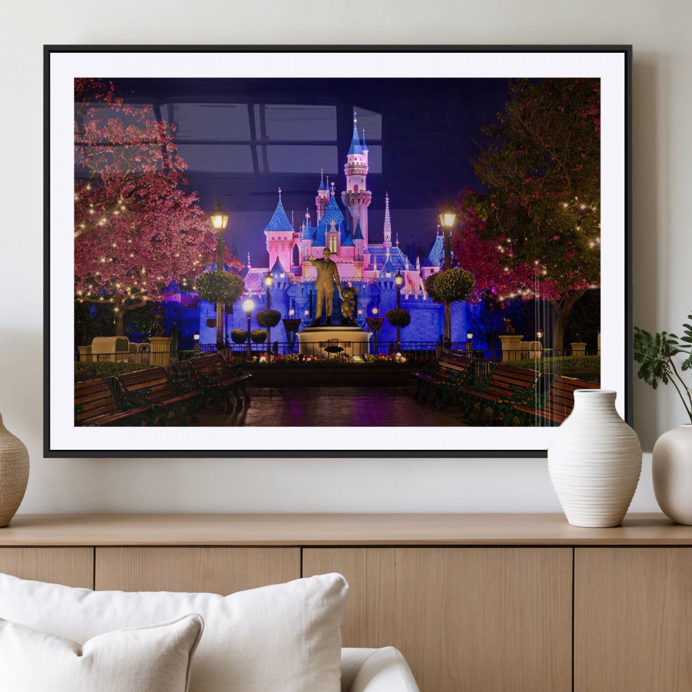 Castle Large Wall Art Disney Magic Kingdom Kids Room Decor -