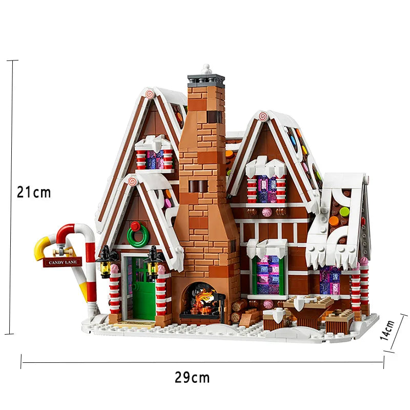 Santa Claus Gingerbread House Building Blocks-4