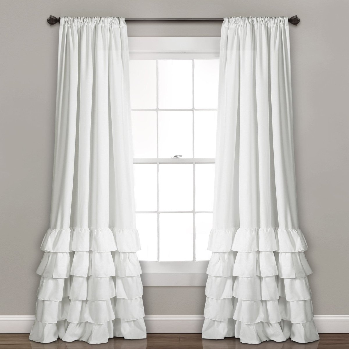Allison Ruffle Curtain Set
