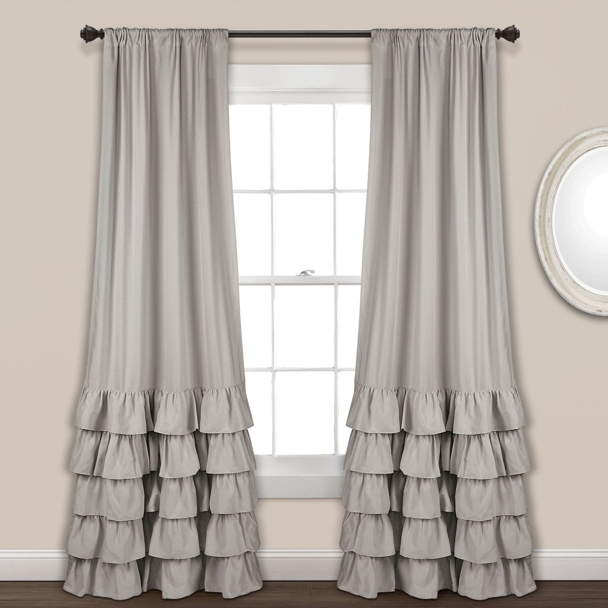 Allison Ruffle Curtain Set