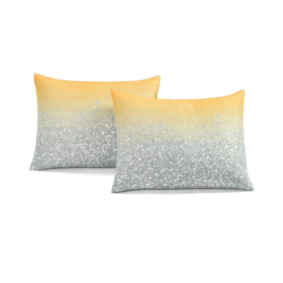 Glitter Ombre Metallic Print Comforter Set With Pillowcases