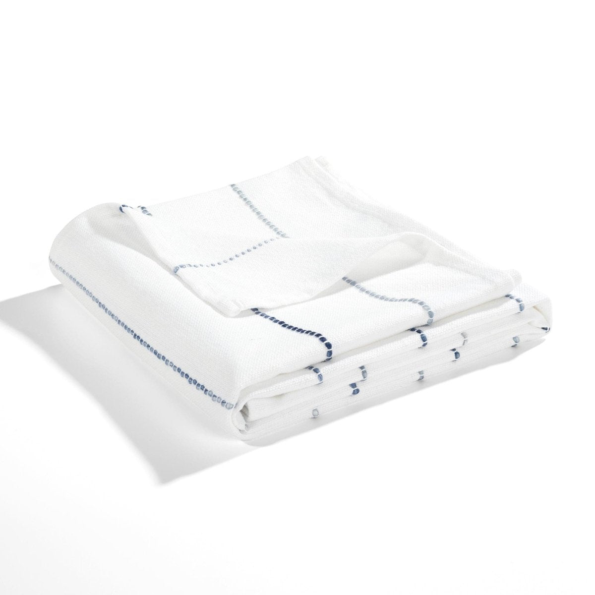 Ombre Stripe Yarn Dyed Recycled Cotton Blend Throw