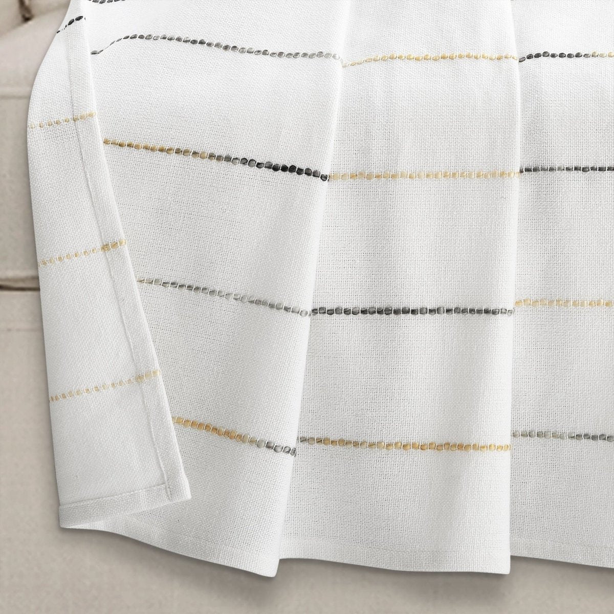 Ombre Stripe Yarn Dyed Recycled Cotton Blend Throw