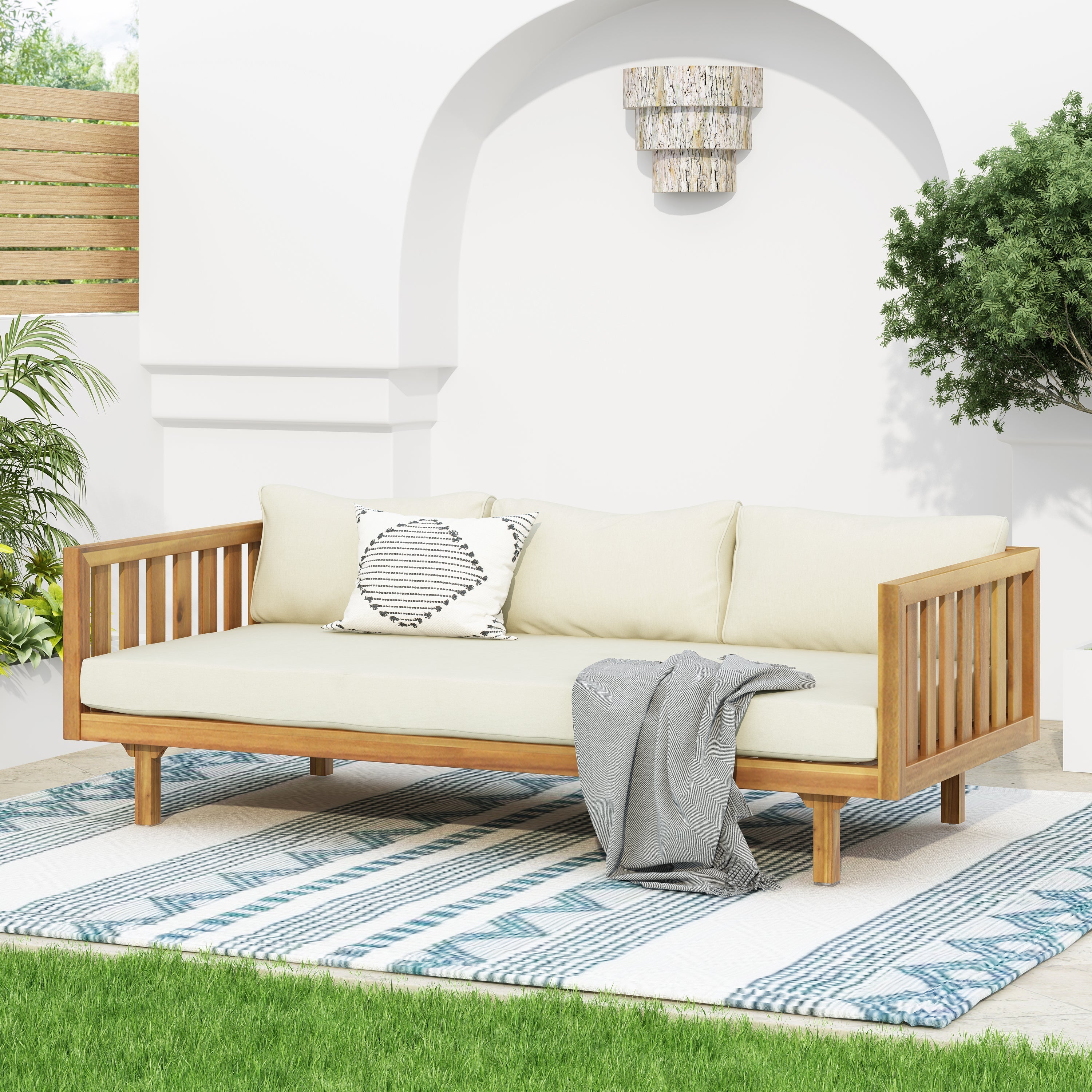 Claremont 3 Seater Daybed (Beige)