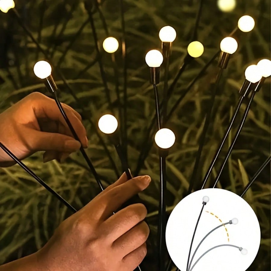 8-Pack 48LED Solar Firefly Lights, for Outdoors, Garden, Patio, Pathway, Backyard-1