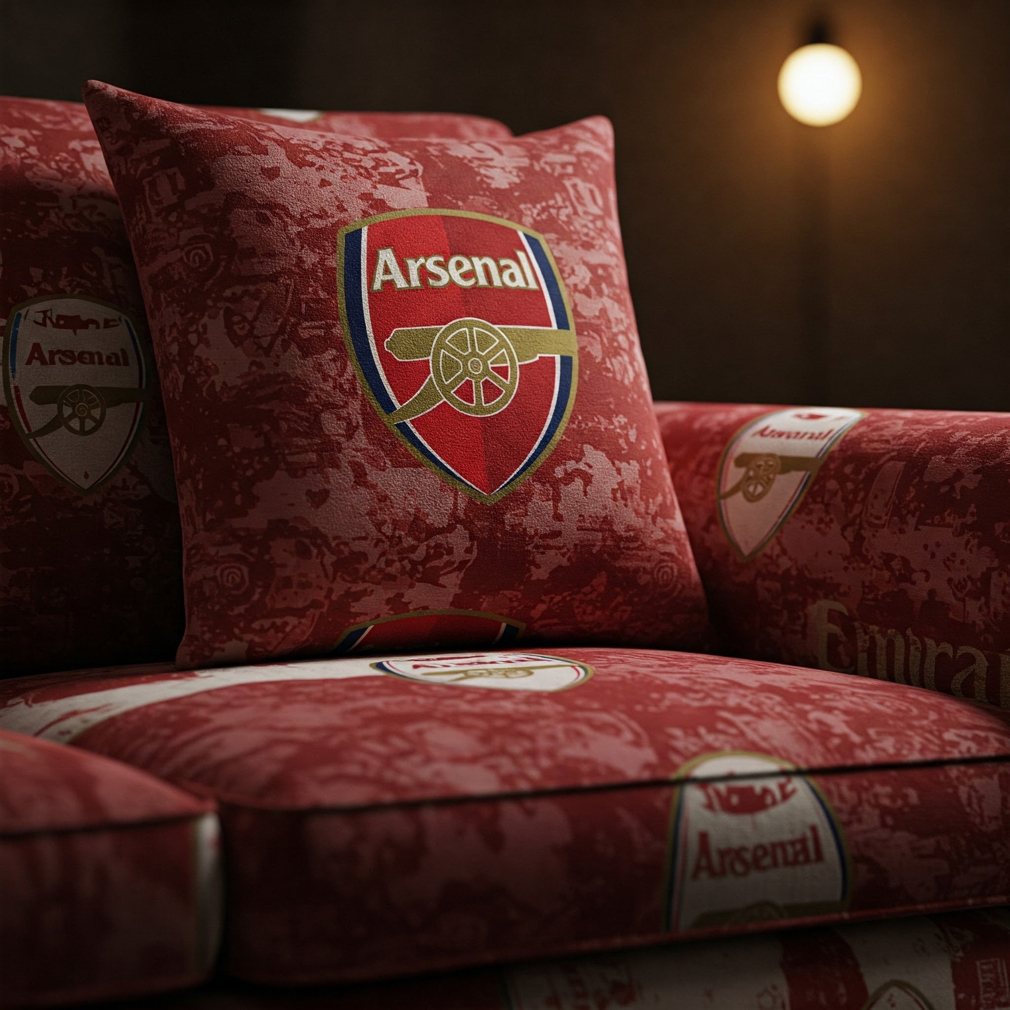 Arsenal FC Cushion Cover: 45x45cm Pure Cotton - Home Decor & Gifts-2