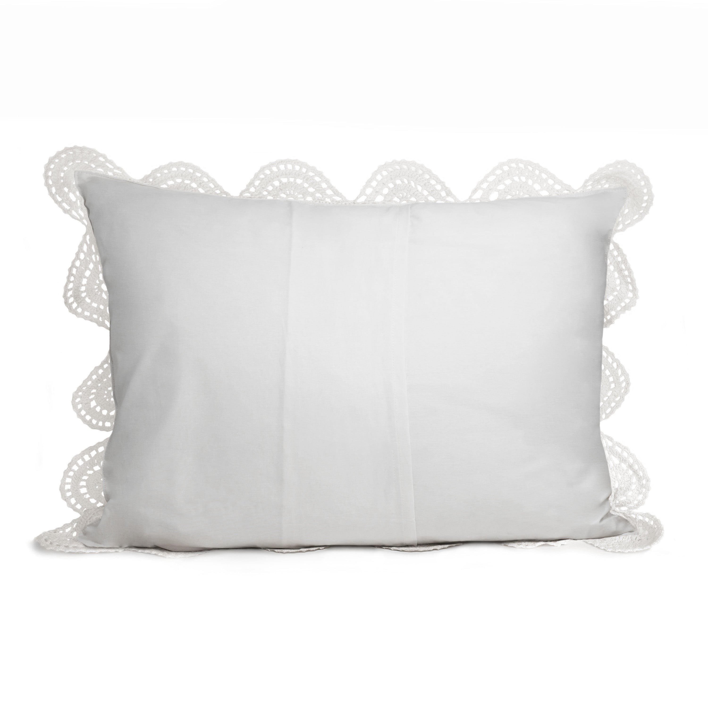 Hand Made Crochet Cotton Pillow Sham Pairs