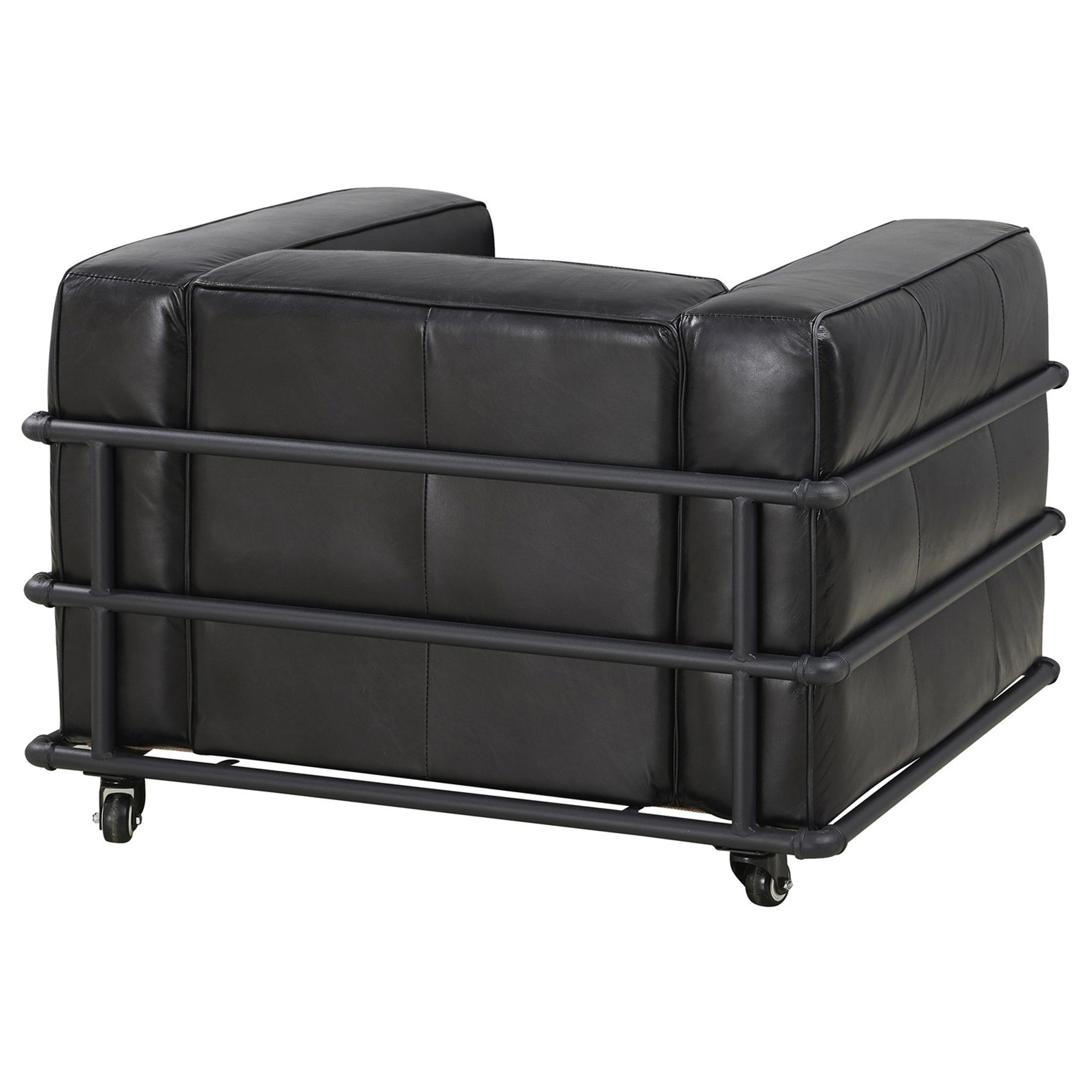 Henry Industrial Modern Leather Arm Chair (2 Colors Available)