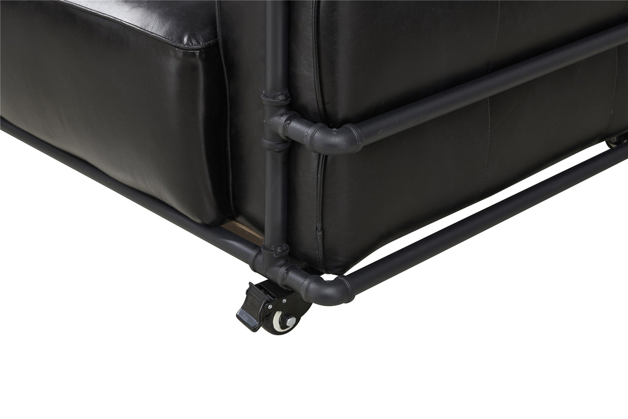 Henry Industrial Modern Leather Arm Chair (2 Colors Available)