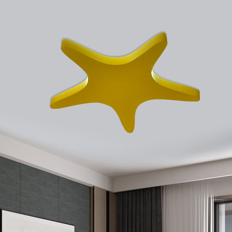 Emily Yellow/Orange/Blue LED Cartoon Star Ceiling Light for Kids Room