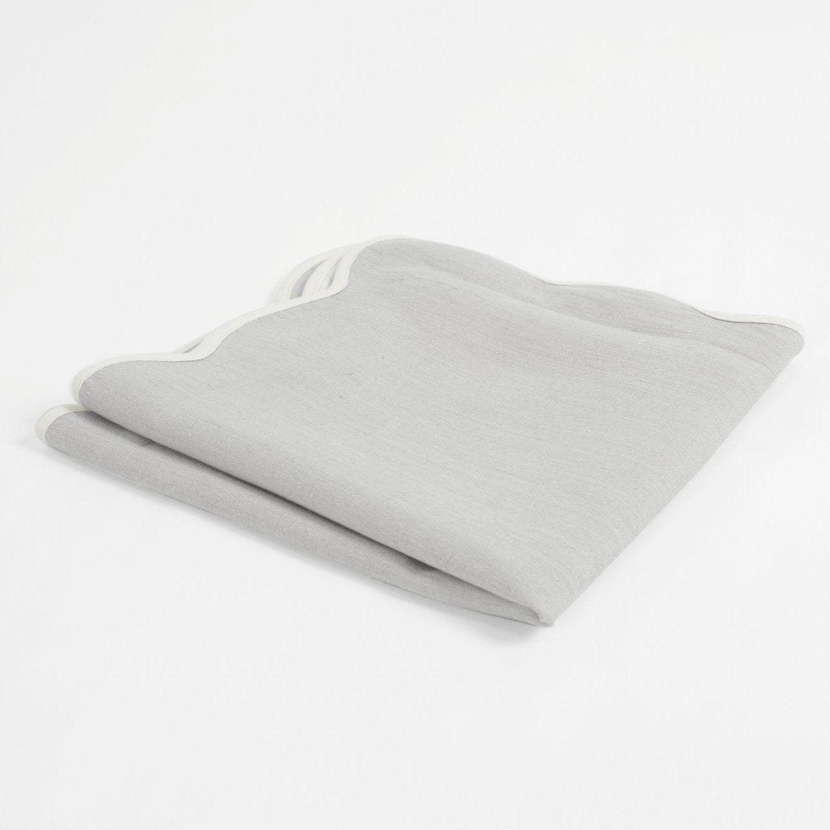 Coastal Chic Scalloped Edge Throw Pillow Cover