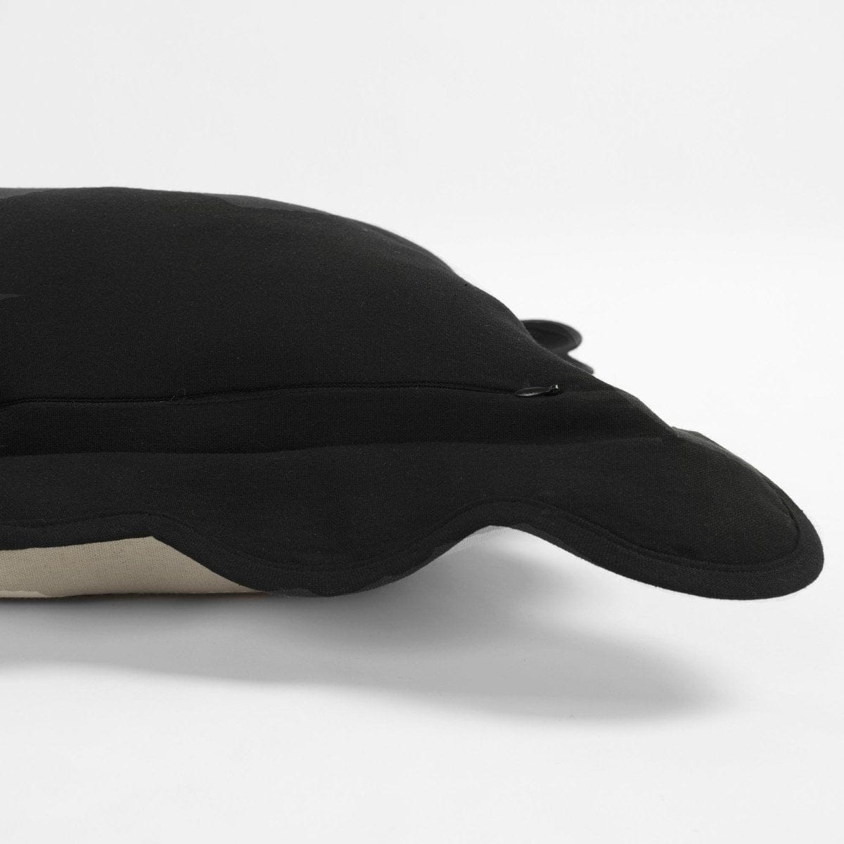 Coastal Chic Scalloped Edge Throw Pillow Cover